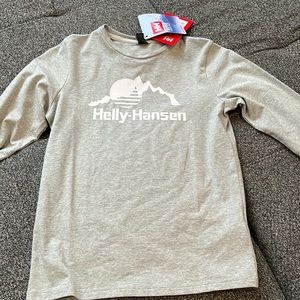 Helly Hansen boys grey long sleeve tee